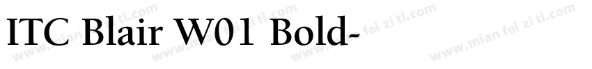 ITC Blair W01 Bold字体转换
